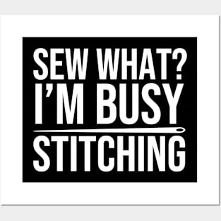 Funny Stitching Quote Posters and Art